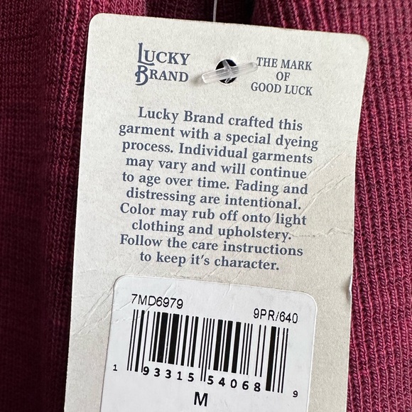 Venice Burnout Long Sleeve Tee - Burgundy - Picture 6 of 7